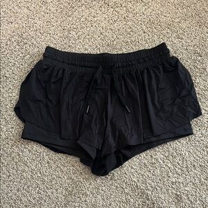 Women's Black Athletic Shorts
